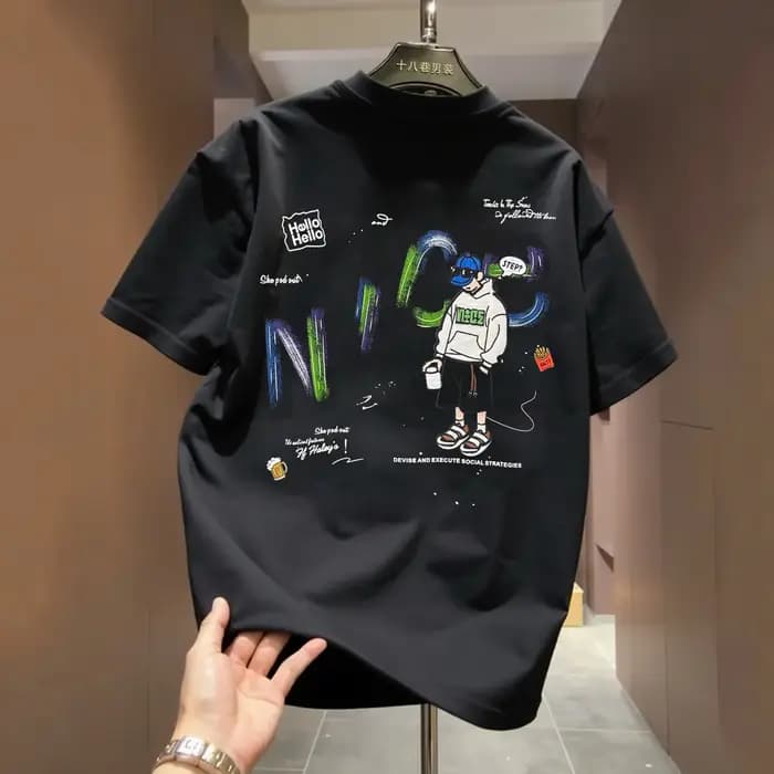 Nouveau T-shirt tendance été 2026 pour jeunes hommes