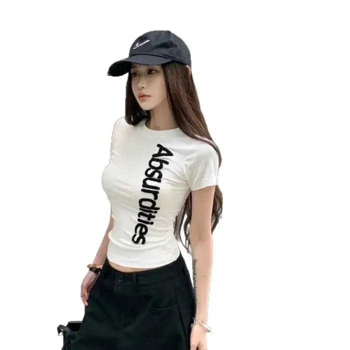 T-shirt d'été pour femme à manches courtes