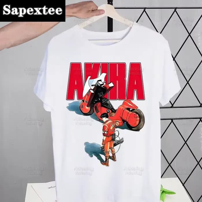 Akira Anime Manga japonais t-shirt hommes rétro hauts T-shirts Harajuku Neo Tokyo Shotaro Kaneda