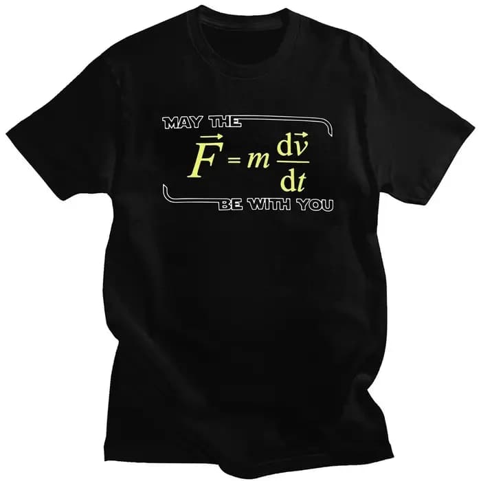 2024 symbole mathématique drôle physique T-shirt unisexe été hauts T-shirt pour hommes à manches cou