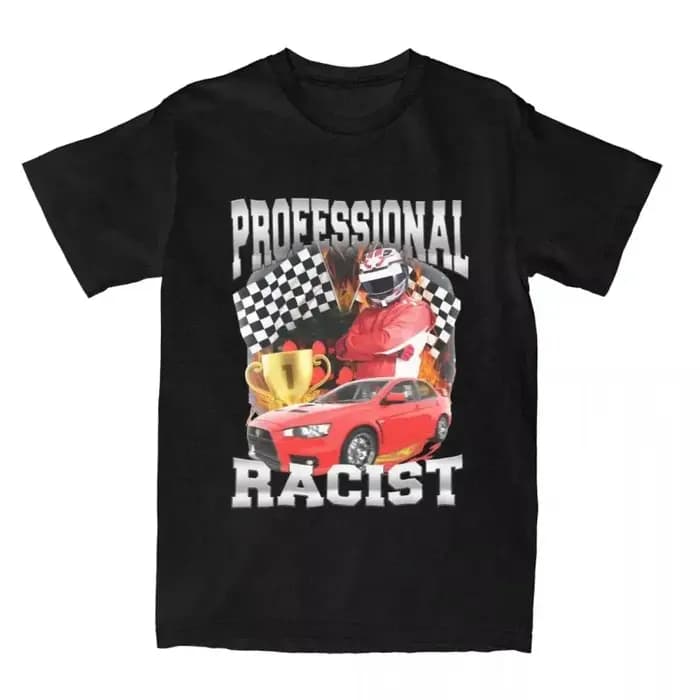 T-shirt de fan de course amusant en coton – Vêtement décontracté et ample pour les passionnés