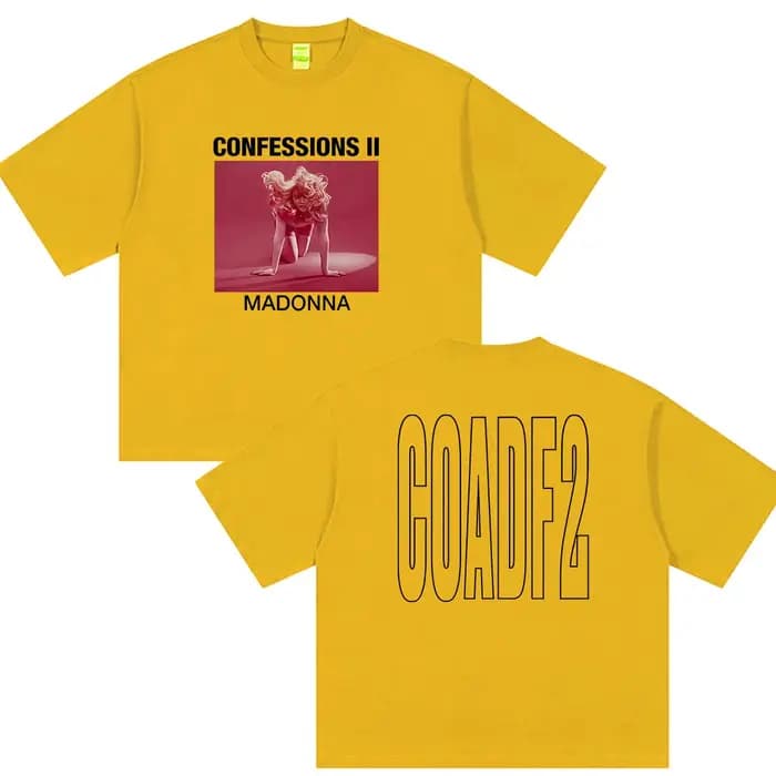 Madonna Confessions II Tour 2026 T-shirts graphiques pour hommes et femmes