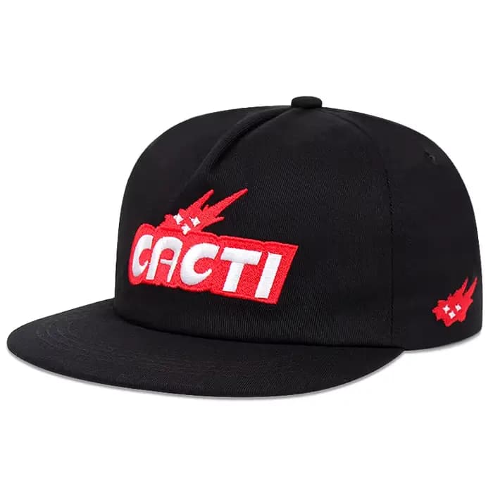 CACTI lettre tridimensionnelle capote casquette de baseball à bord plat, casquette hip-hop décontrac