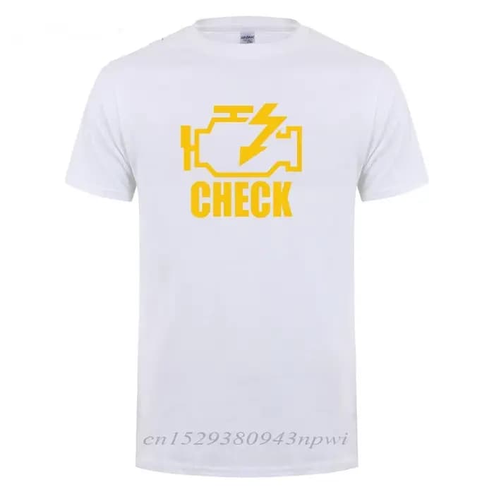 T-shirt à manches courtes en coton pour hommes, mécanicien, réparation automobile, contrôle du moteu