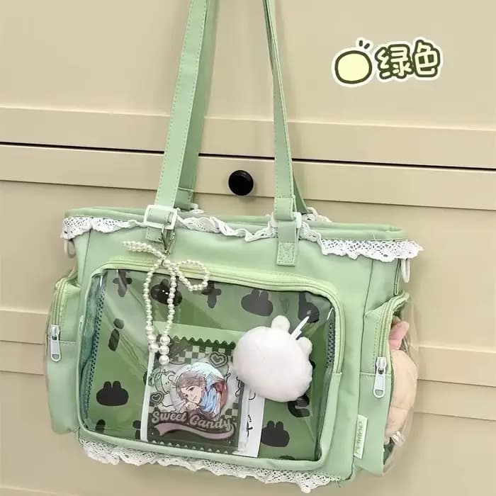 Ballet filles grande capacité Kawaii Itabag japonais Transparent JK épaule sacs à bandoulière cadeau pour amis