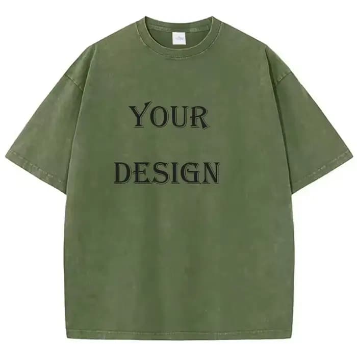 T-shirt unisexe en coton lavé