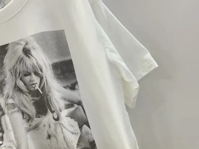 T-shirt blanc imprimé graphique femmes col rond manches courtes 2025 coton été