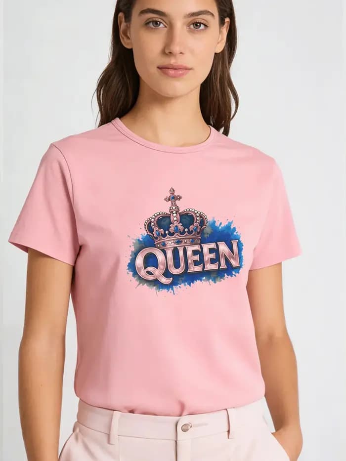 T-shirt Queen Crown pour femmes