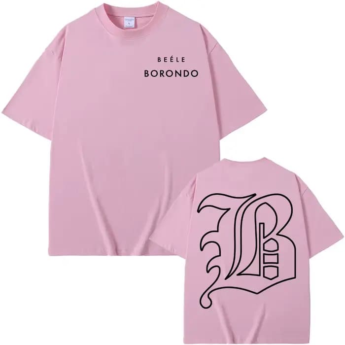 Rappeur BEELE Borondo Logo 2025 impression T-shirts hommes femmes mode haute qualité col rond t-shirt été hauts confort