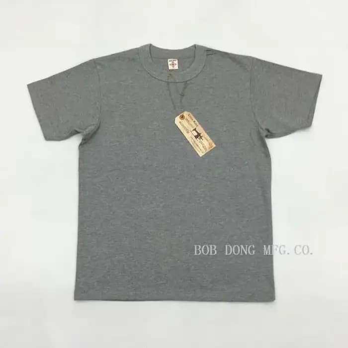 BOB DONG 300gr T-shirts de base été coton lourd T-shirts unis pour hommes