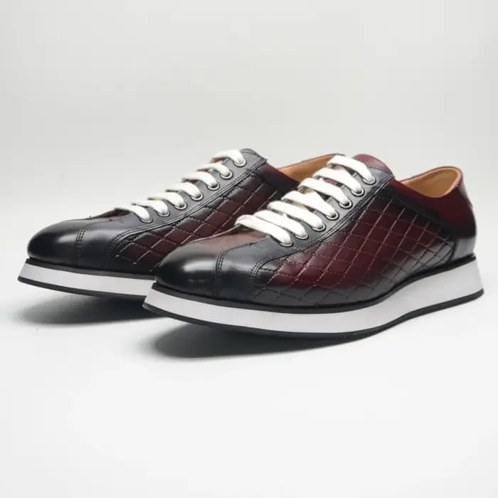 Baskets originales pour hommes en cuir véritable