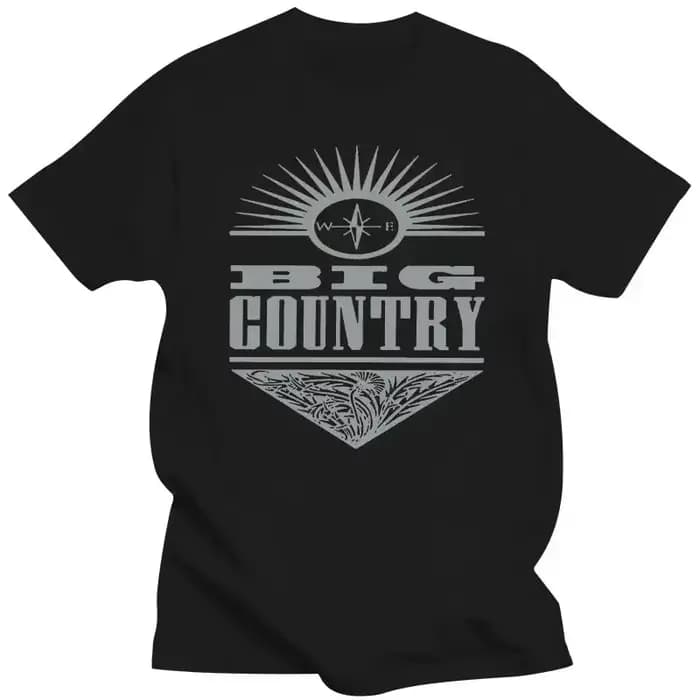 T-shirt avec logo Big Country Band pour hommes et femmes, t-shirt graphique rétro post-punk rock, ha
