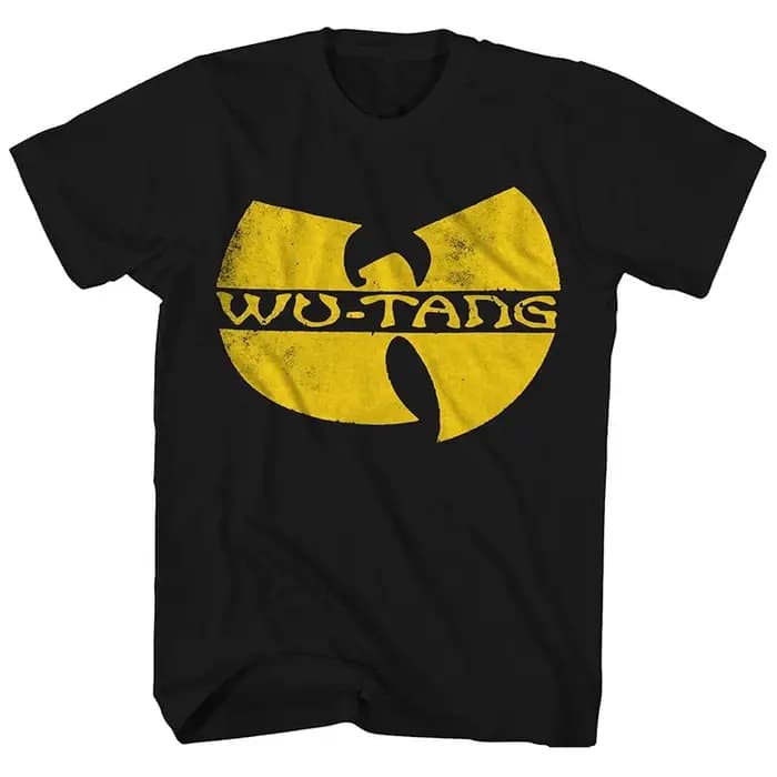 T-Shirt classique jaune du groupe de rap légendaire Wu Tang Band, en coton, avec image graphique, po