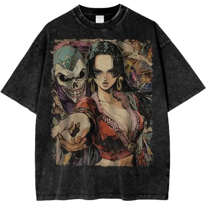 Nico Robin une pièce Anime t-shirt Vintage graphique