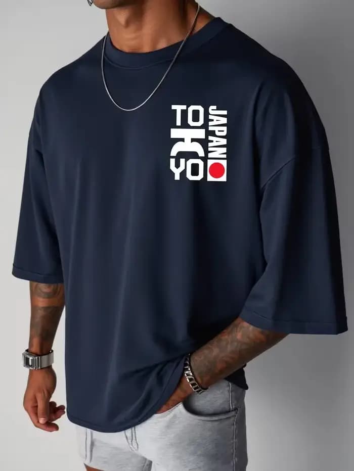 Japon TOKYO japonais graphique gothique hommes femmes T-shirt Streetwear surdimensionné décontracté cadeau coton