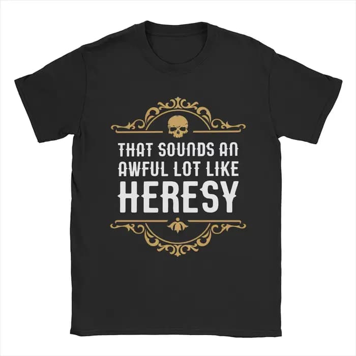 Vintage Heresy drôle Wargaming w-wahammer 40k T-Shirts femmes col rond coton
