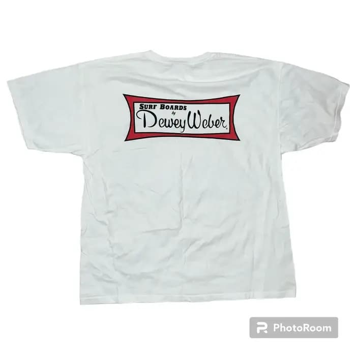 T-shirt Dewey Weber Box Logo pour planche de surf et skate, Vtg des années 90