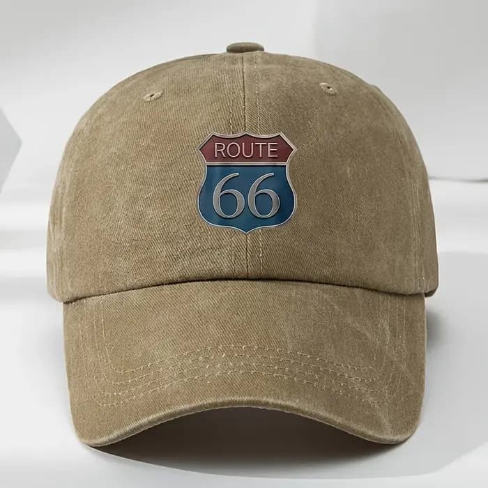 Casquette de baseball vintage Route 66 pour hommes et femmes