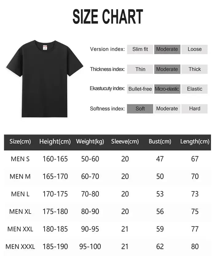 T-shirt d'été pour hommes