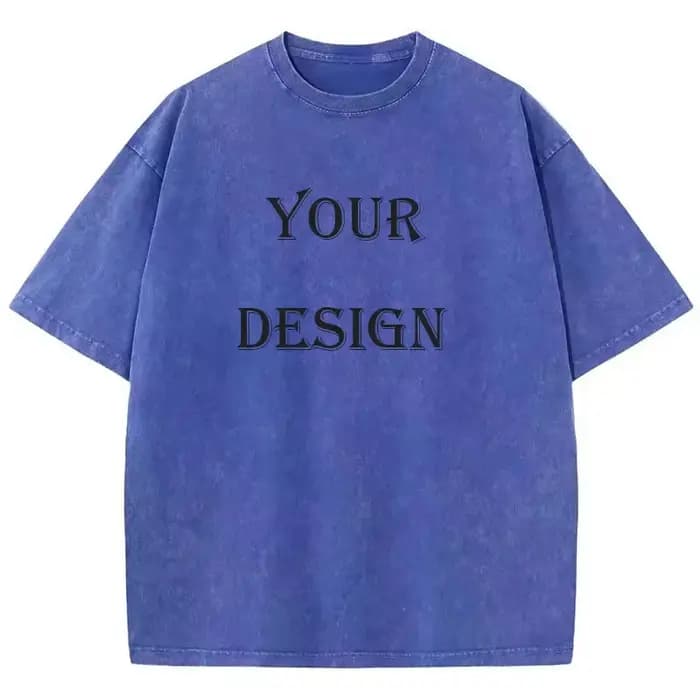 T-shirt unisexe 100% coton lavé
