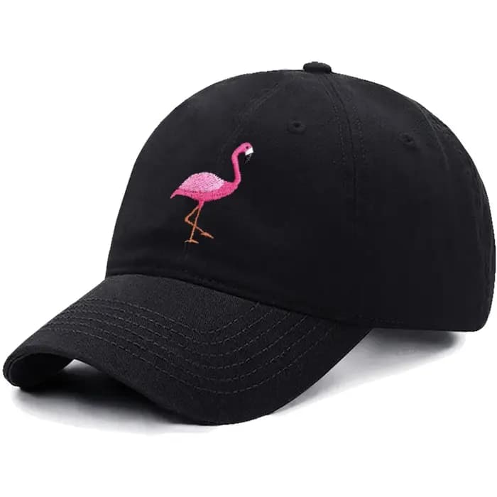 Casquettes de Baseball flamant rose brodées d'animaux pour hommes et femmes