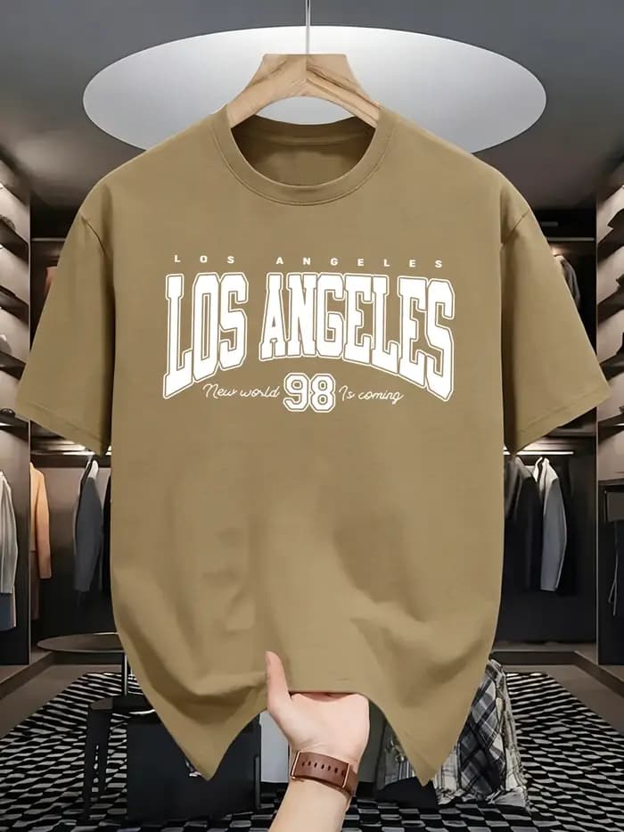 T-shirt Los Angeles New World Is Coming pour hommes