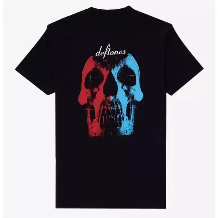 T-Shirt en coton avec image de la bande de musique Private Music Snake Deftones