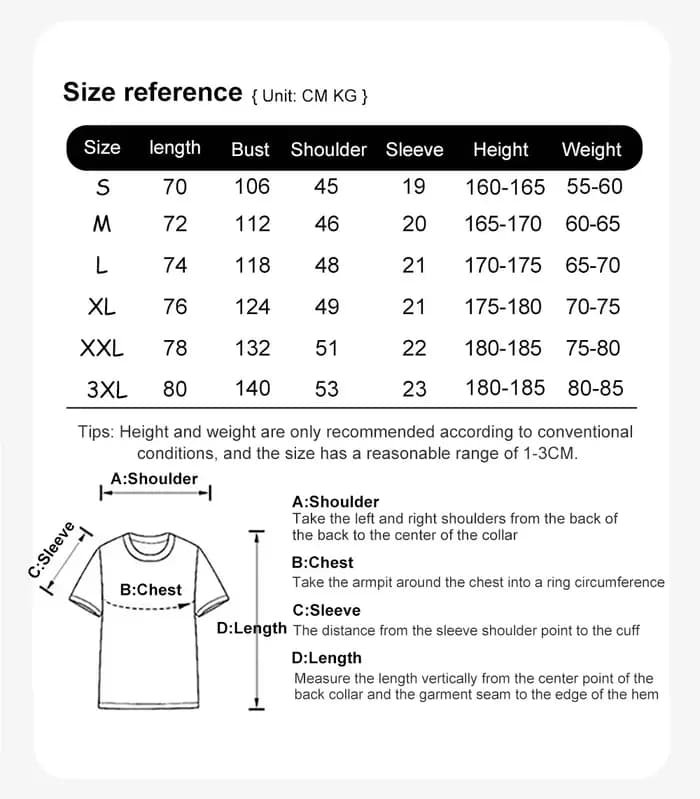 Vêtements décontractés pour homme