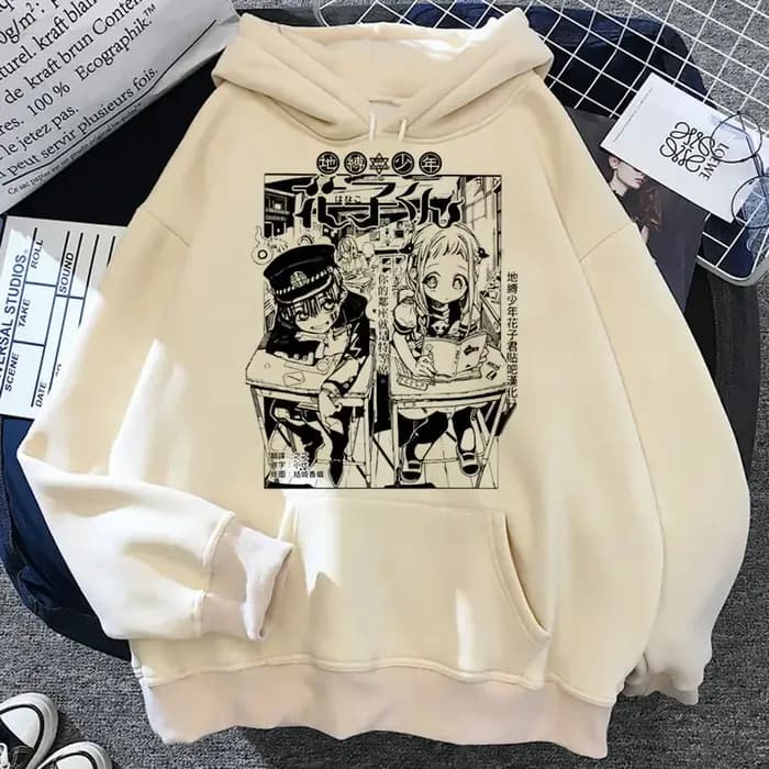 Toilettes liées Hanako Kun sweat à capuche style moderne vêtements pour adolescents athleisure manga hoddie à la mode hiver tenue décontracté