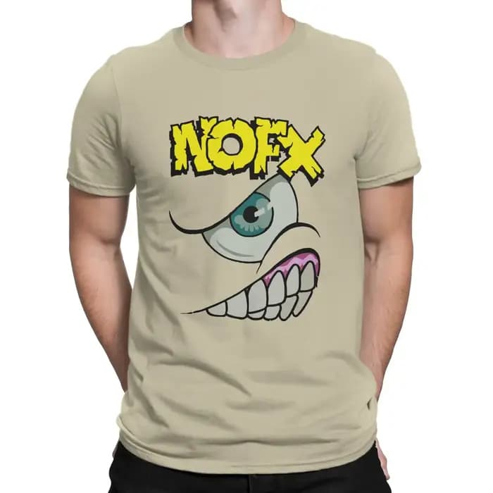 NOFX-T-Shirt manches courtes pour homme, vintage, en coton, à col rond, 1994
