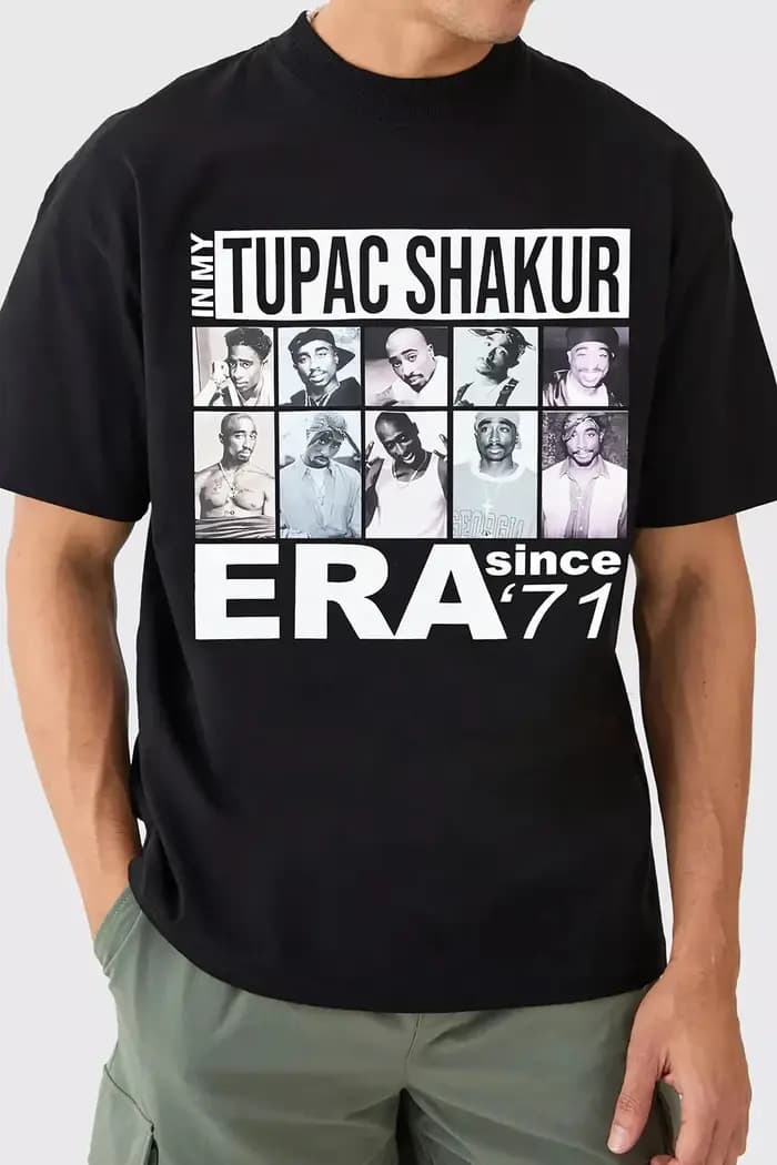 T-shirt tendance 2pac pour homme et femme