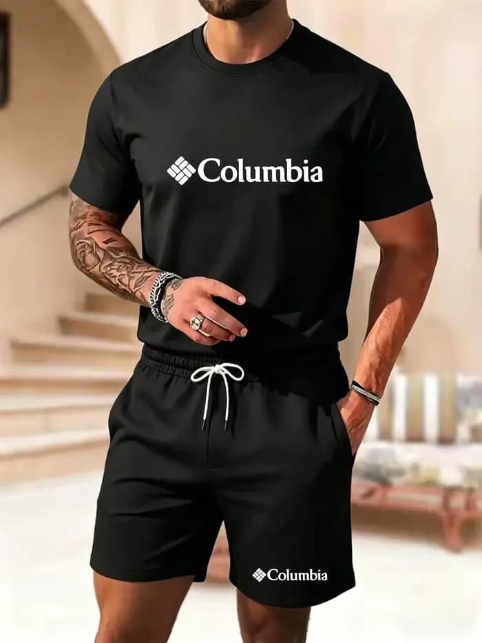 Nouvel ensemble short et t-shirt à manches courtes pour homme