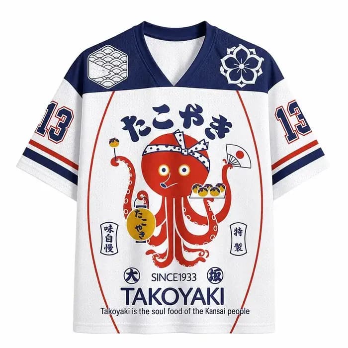 Chemise rétro classique Osaka Octopus imprimée en 3D pour hommes et femmes, mode décontractée, polyv