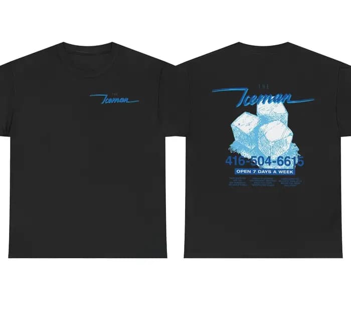 T-shirt Drake Iceman Merch bleu et noir, vêtements pour hommes et femmes, streetwear en coton, nouve