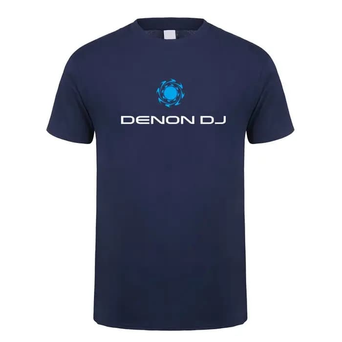 Denon Dj t-shirt été hommes coton col rond à manches courtes joueur médias T-shirts homme hauts LH-303