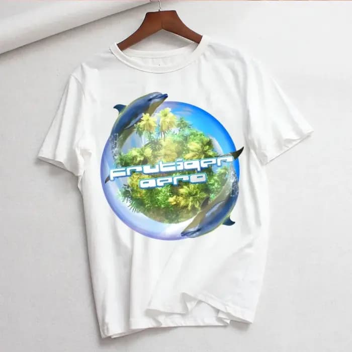 Frutiger Aero été mode chemise graphique t-shirt haut pour femme Base col rond t-shirts drôle filles