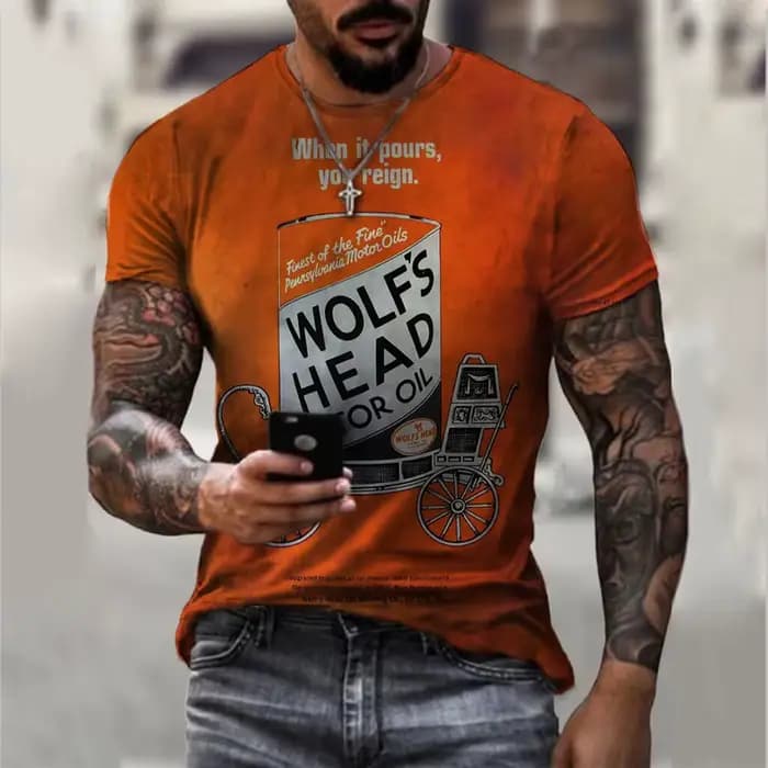 Nouveau T-shirt pour hommes Lemans motif de voiture
