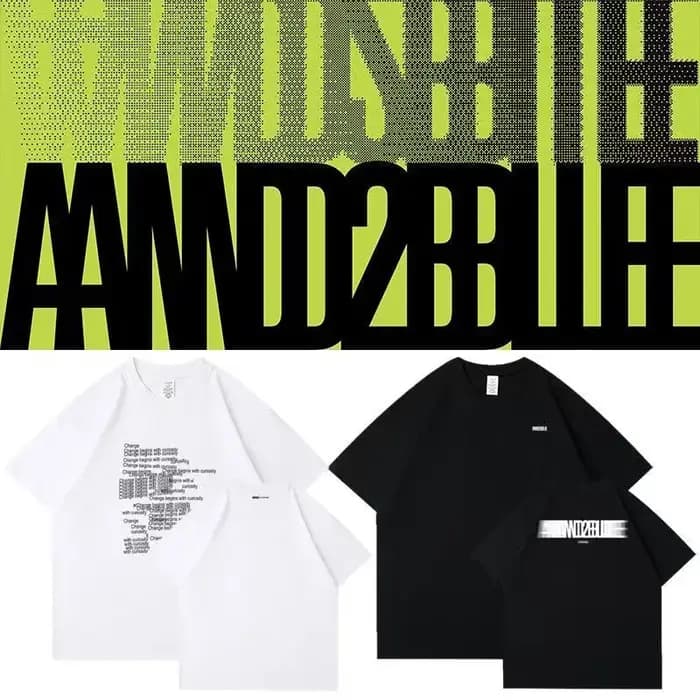 T-shirt AND2BLE Streetwear tendance avec imprimé lettres