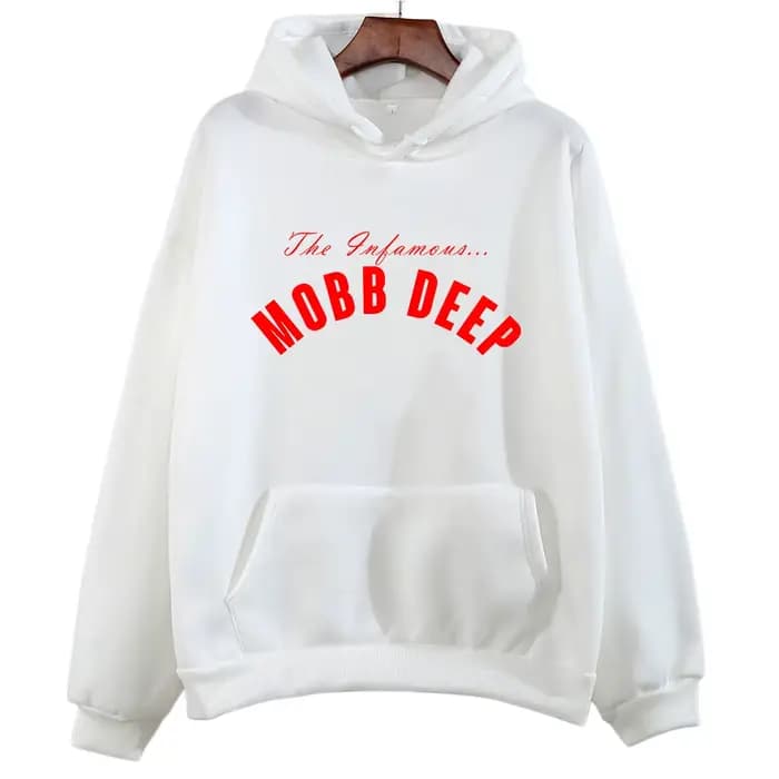 Mobb profond à capuche pour automne/hiver Hip Hop polaire sweats à manches longues gothique vêtement