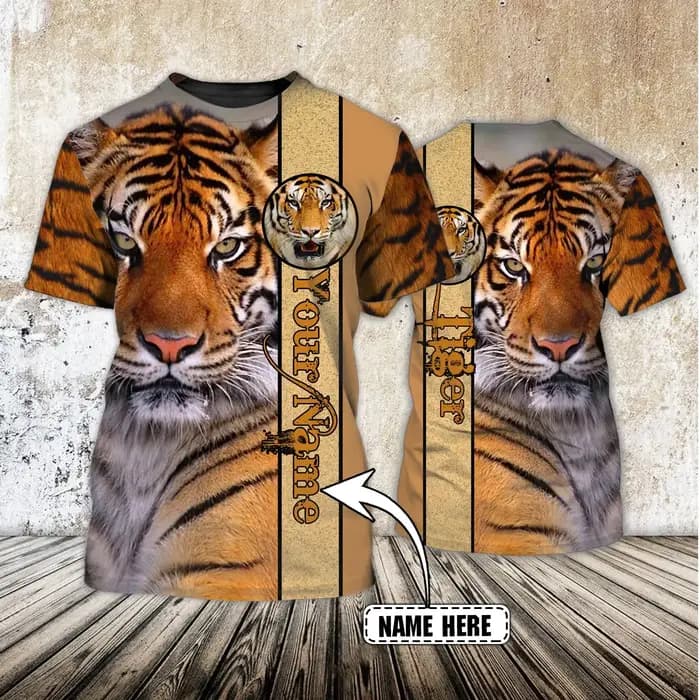 PLstar Cosmos Animal tigre nom personnalisé 3D imprimé été hommes T-shirt Harajuku décontracté unisexe à manches courtes hauts DW74