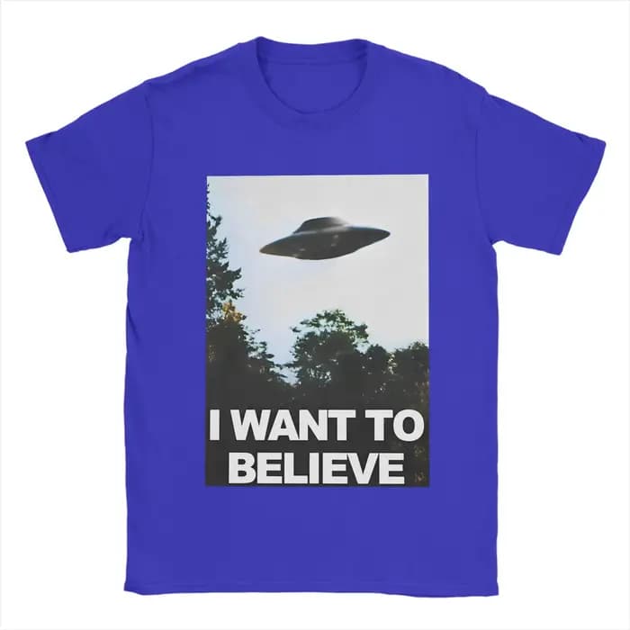The X Files film T-Shirts hommes je veux croire nouveauté 100% coton t-shirt col rond manches courtes