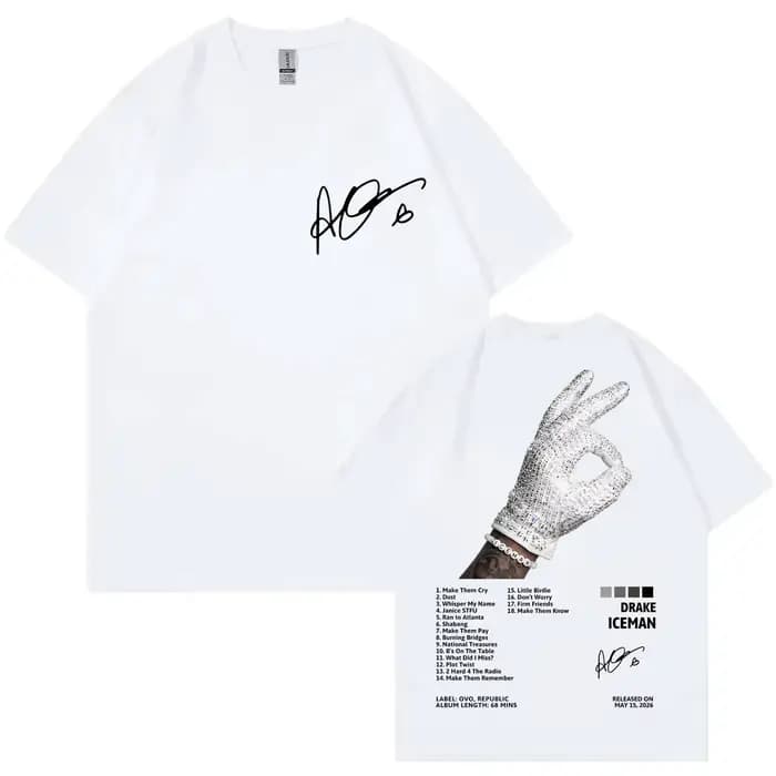 T-shirt de l'album Iceman du rappeur Drake