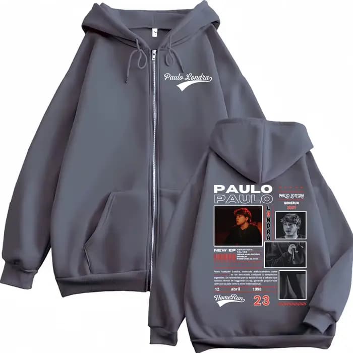 Rappeur Paulo Londra Homerun Album Merch sweat à capuche Harajuku Hip Hop Pop musique
