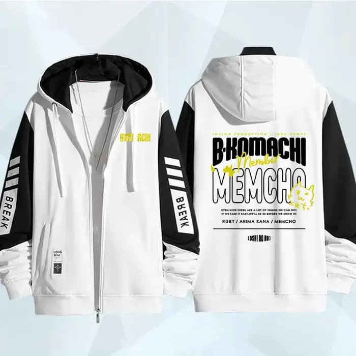 Anime OSHI NO KO série sweat à capuche zippé manteau hommes