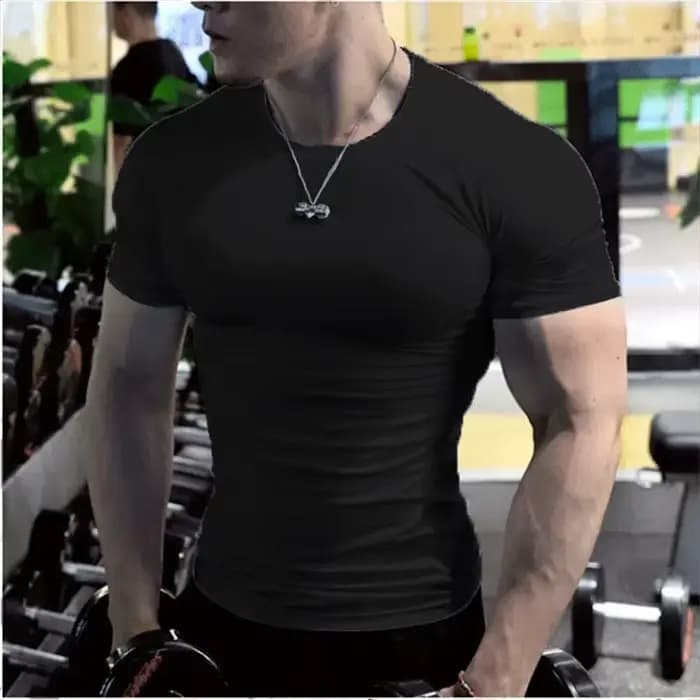 Hommes hauts à la mode t-shirt plaine coupe ajustée t-shirt à manches courtes t-shirts pour hommes c