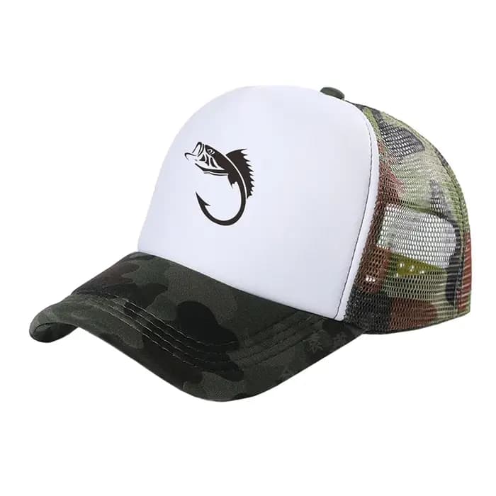 Hameçon Homme Casquettes De Camionneur Hommes Cool Style Extérieur Chapeaux De Pêche Mode Casquette De Baseball D'été