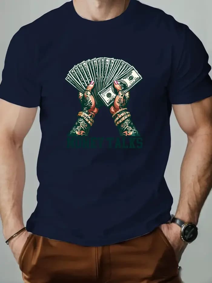 T-shirt col rond pour hommes