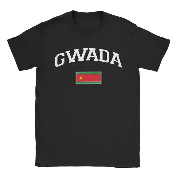 T-shirt Oversize d'été avec drapeau de la Guadeloupe – Nouveauté Gwada – T-shirts en coton pour coup