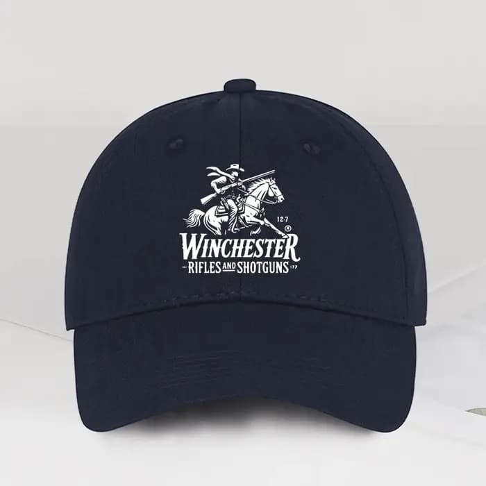 Casquette de baseball souple avec logo Winchester Cowboy imprimé