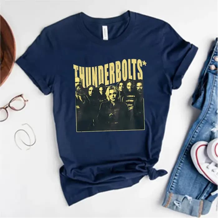Vintage Thunder-bolts T-Shirt Bucky Barnes chemise hiver soldat chemises